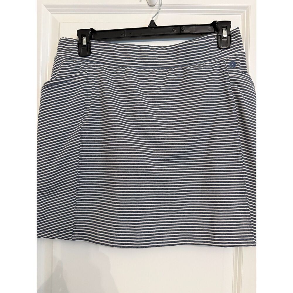 T by Talbots Navy & White Striped Skort – Women’s Large Petite – Built-In Shorts